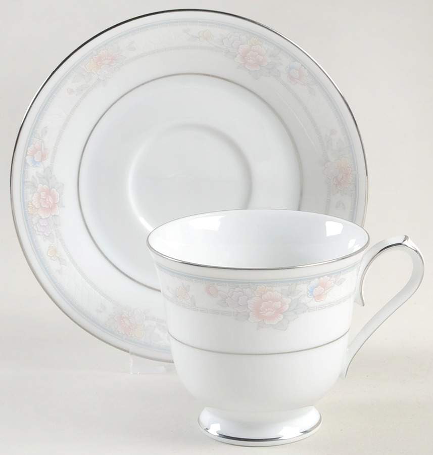 Newbury Footed Cup & Saucer Set by Noritake-1