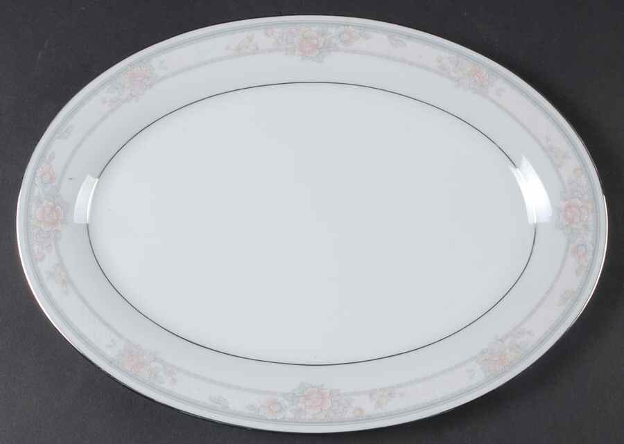 Newbury 12" Oval Serving Platter by Noritake-1