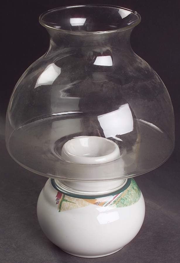 New West Hurricane Lamp & Globe by Noritake-1