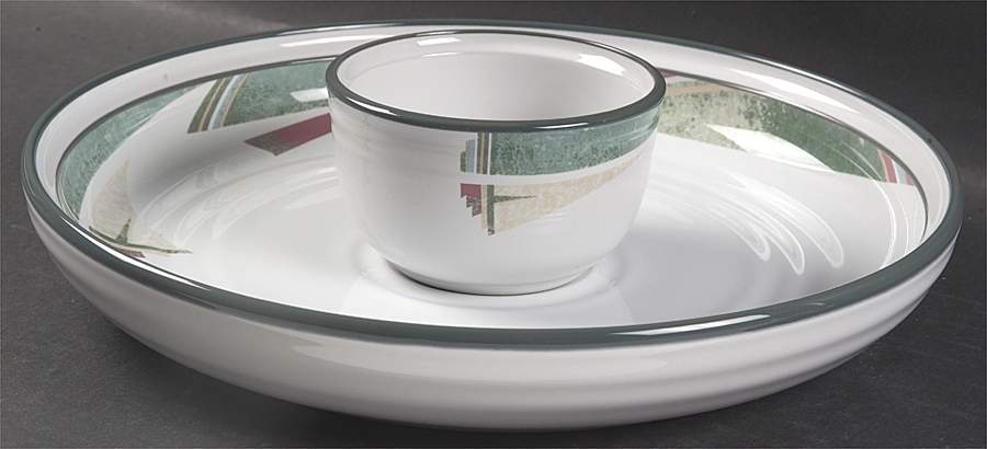 New West Chip&Dip (Dip Is Open Sugar/Dip/Individual Baker) by Noritake-1
