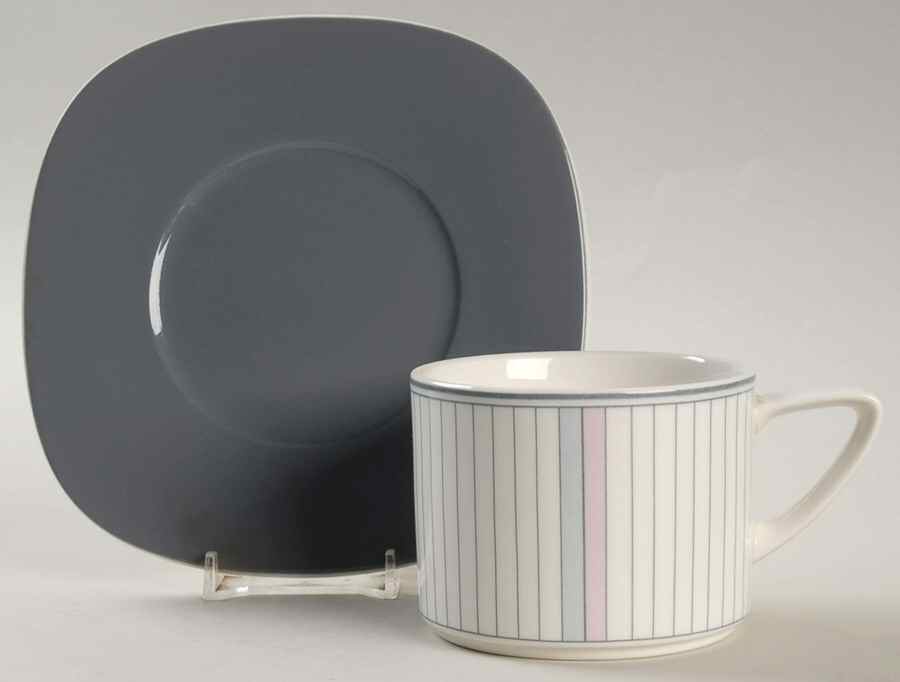 The New Yorker Flat Cup & Saucer Set by Noritake-1