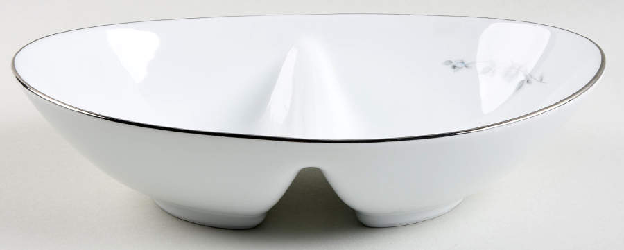 Nicolette 10" Oval Divided Vegetable Bowl by Noritake-1