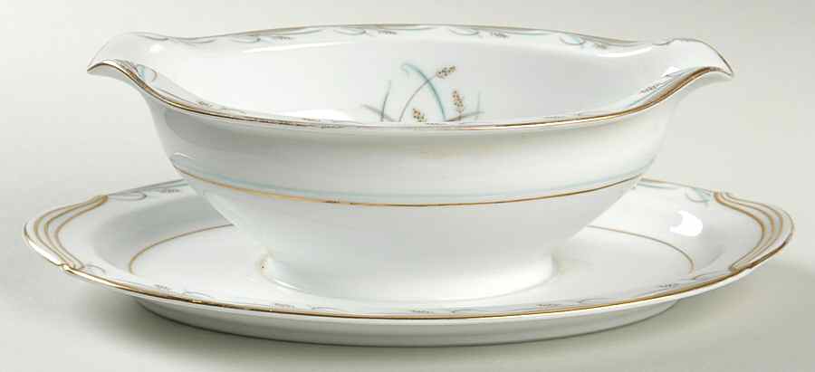 Nicole Gravy Boat with Attached Underplate by Noritake-1