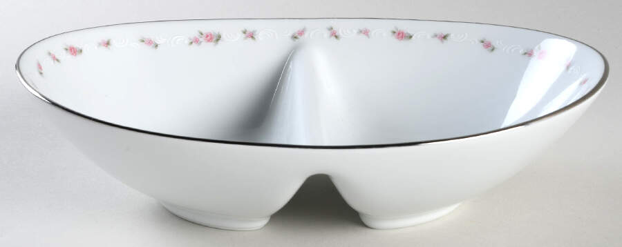 Nicosia 10" Oval Divided Vegetable Bowl by Noritake-1