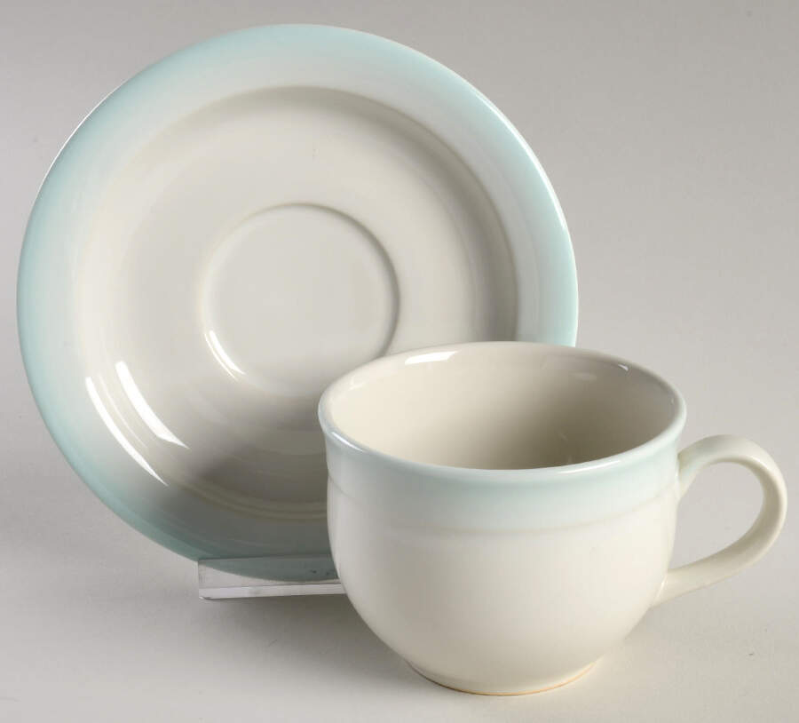 Nile Glow Flat Cup & Saucer Set by Noritake-1