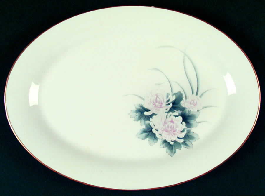 Nightsong 12" Oval Serving Platter by Noritake-1