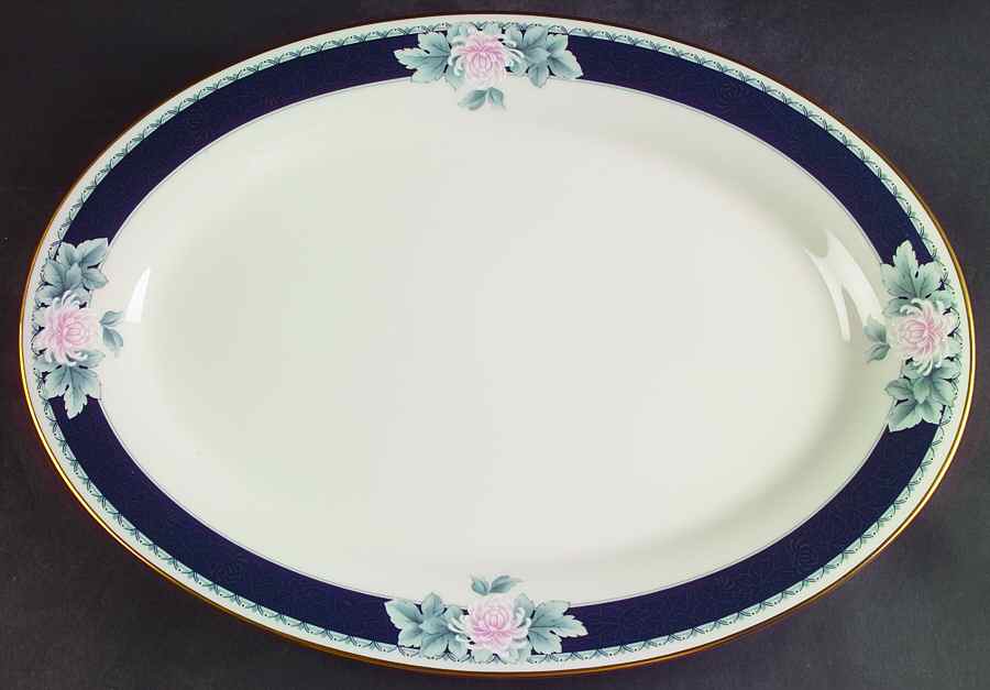 Nightsong 14" Oval Serving Platter by Noritake-1