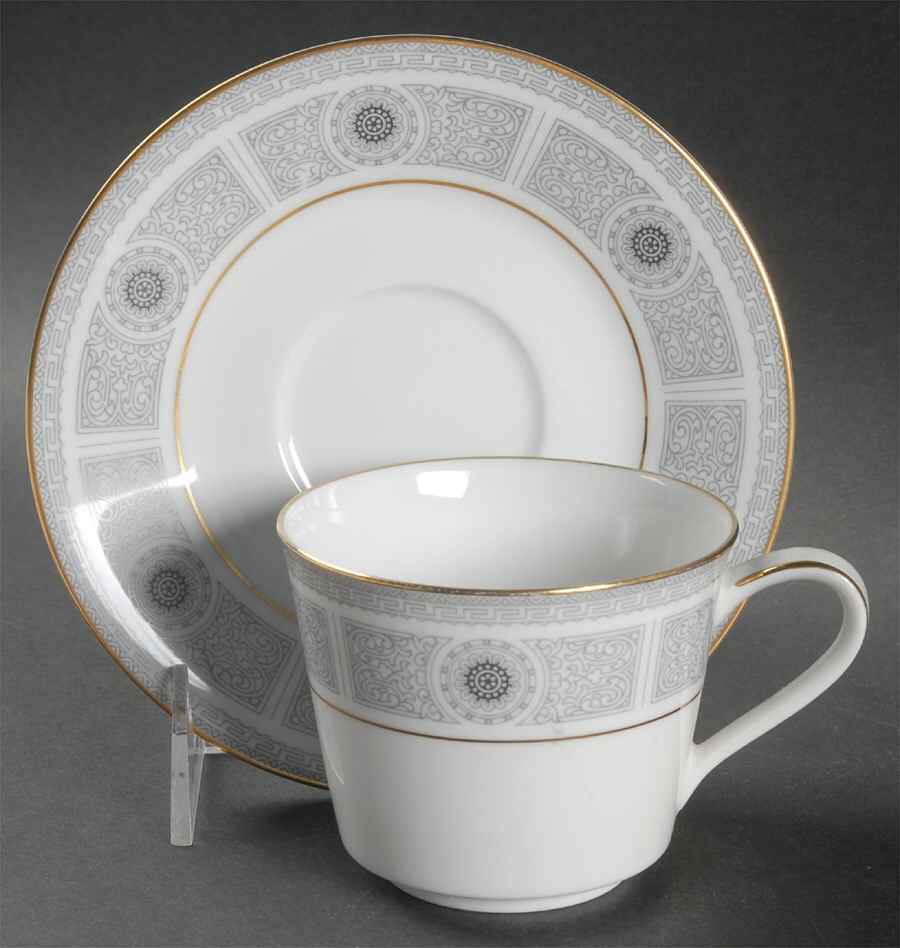Nile Flat Cup & Saucer Set by Noritake-1