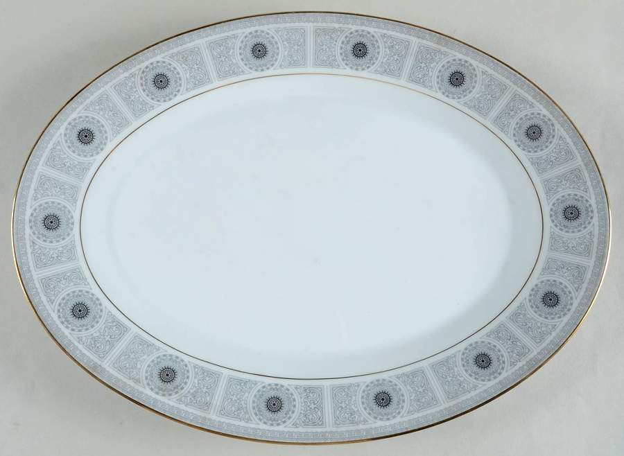 Nile 16" Oval Serving Platter by Noritake-1