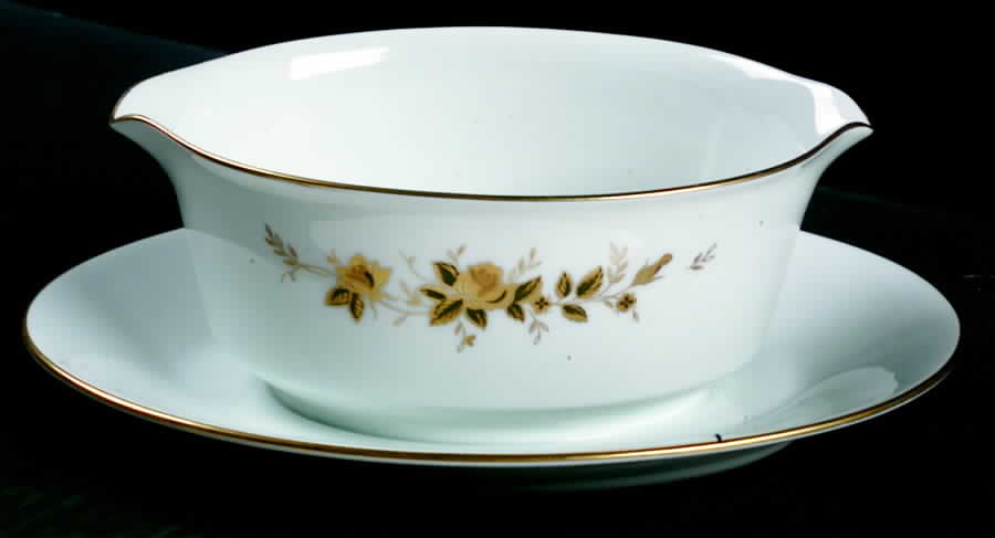 Ninon Gravy Boat with Attached Underplate by Noritake-1