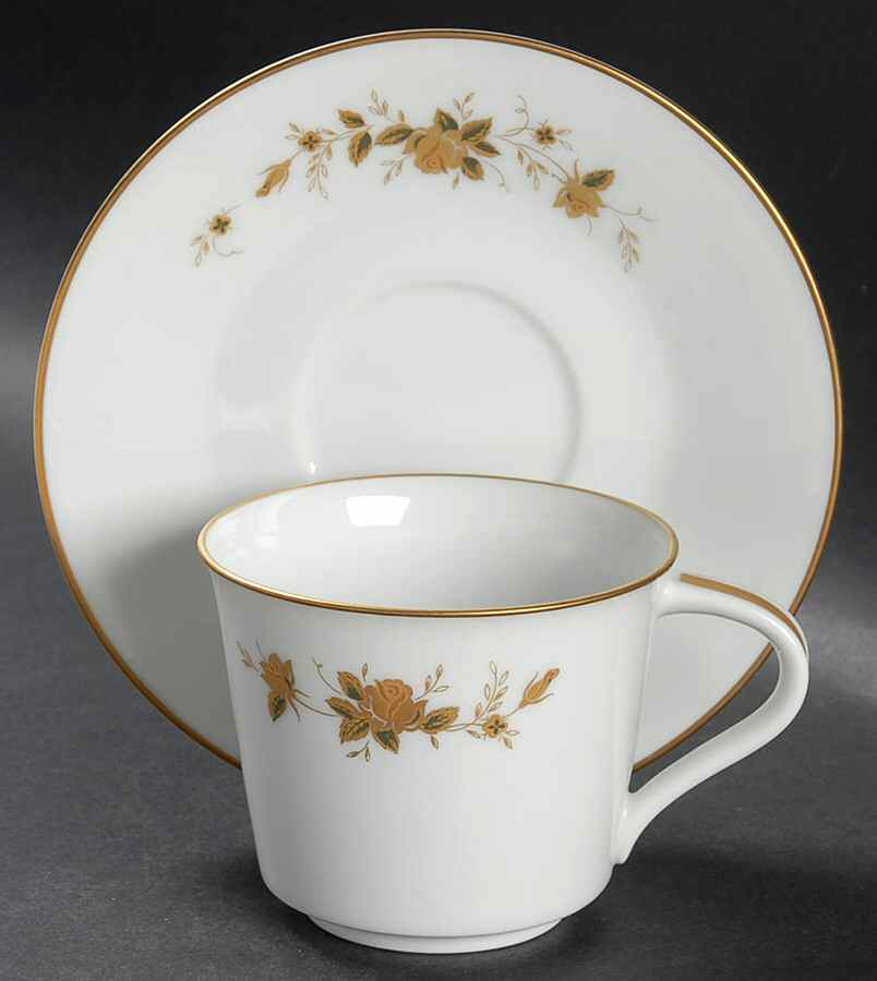 Ninon Flat Cup & Saucer Set by Noritake-1