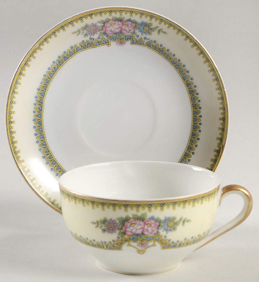 Nirvana Flat Cup & Saucer Set by Noritake-1