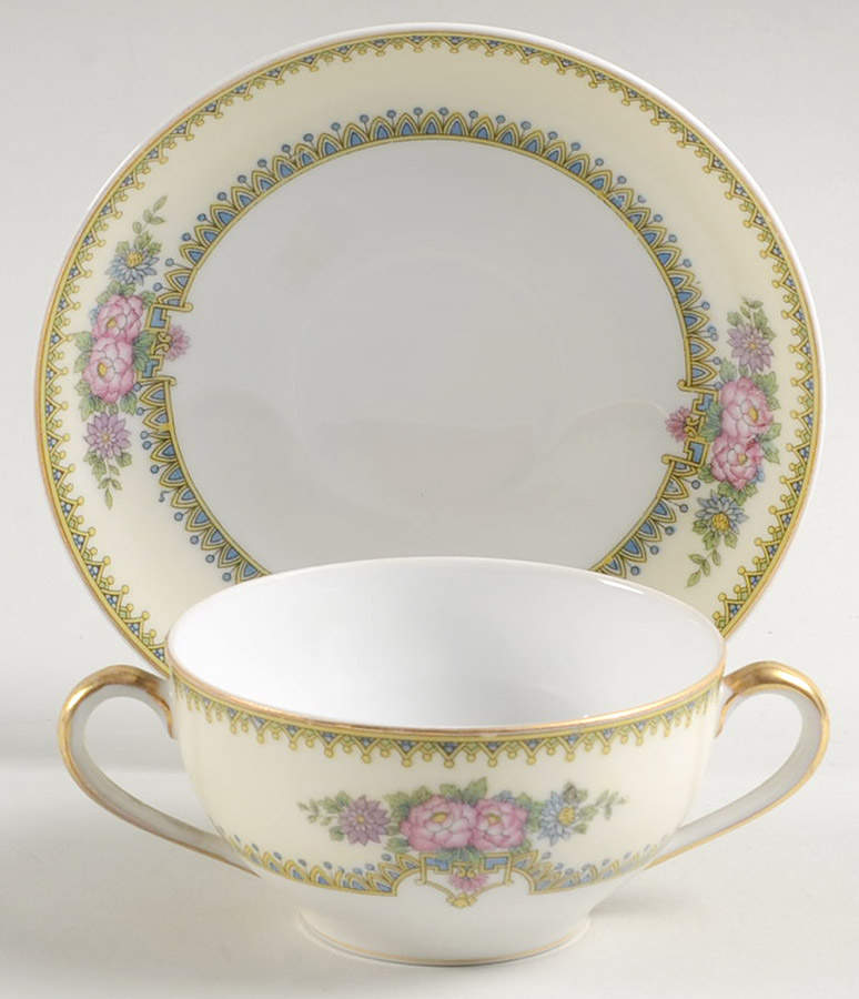 Nirvana Flat Bouillon Cup & Saucer by Noritake-1
