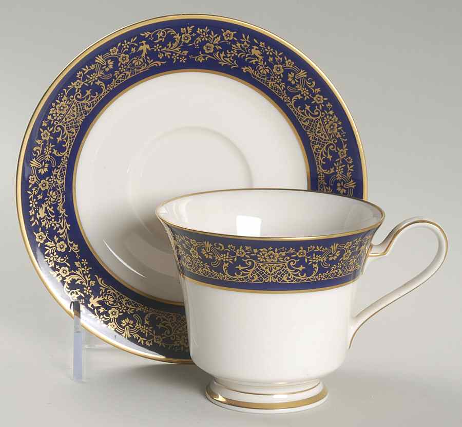 Noblesse Footed Cup & Saucer Set by Noritake-1