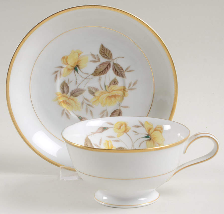 Nolan Footed Cup & Saucer Set by Noritake-1