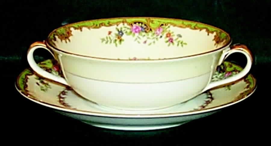 Nordich Flat Cream Soup Bowl & Saucer Set by Noritake-1
