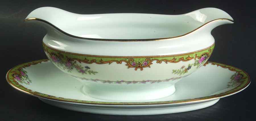 Nordich Gravy Boat with Attached Underplate by Noritake-1