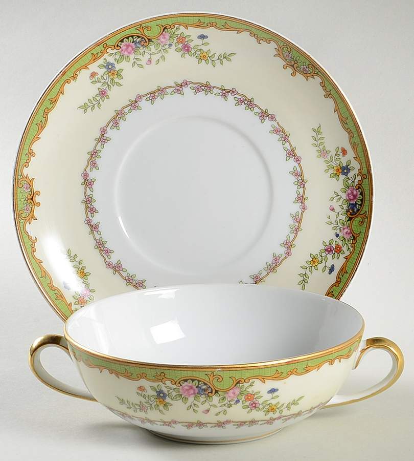 Nordich Flat Cream Soup Bowl & Saucer Set by Noritake-1