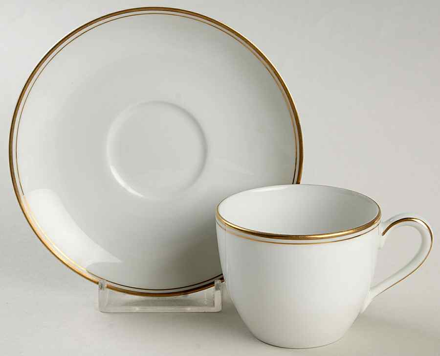 Norgold Flat Demitasse Cup & Saucer Set by Noritake-1