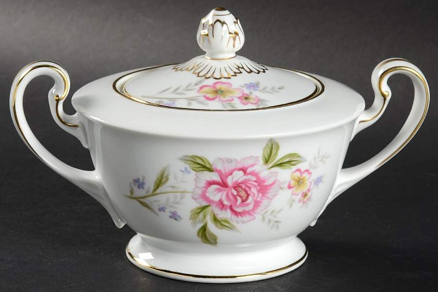 Norma Sugar Bowl & Lid by Noritake-1
