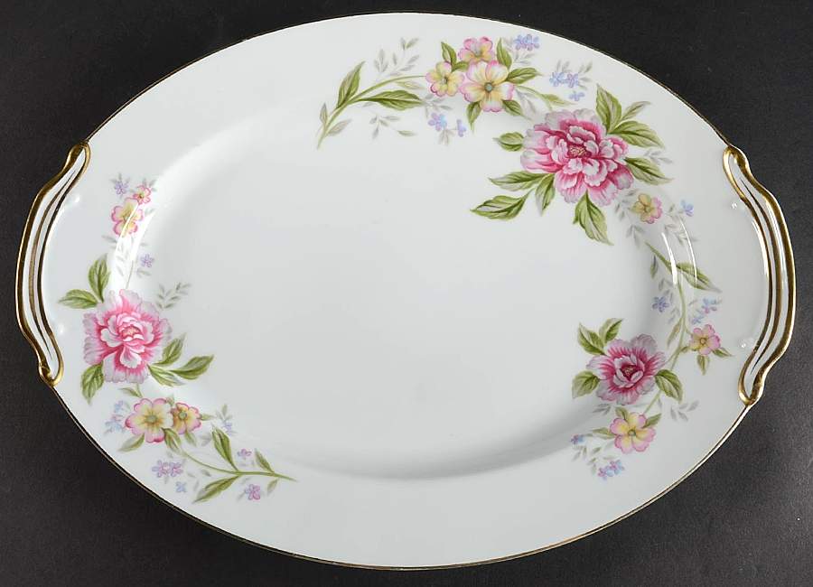 Norma 13" Oval Serving Platter by Noritake-1