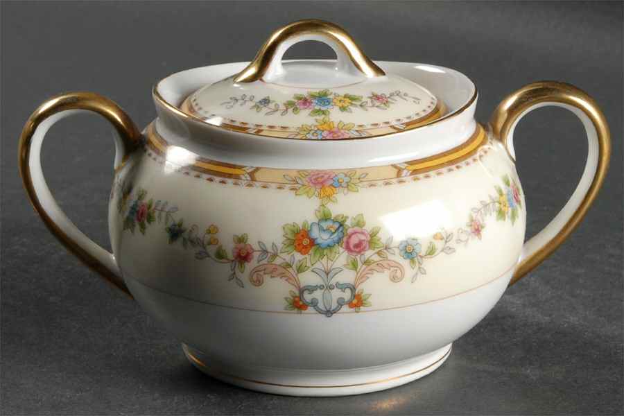 Norma Sugar Bowl & Lid by Noritake-1