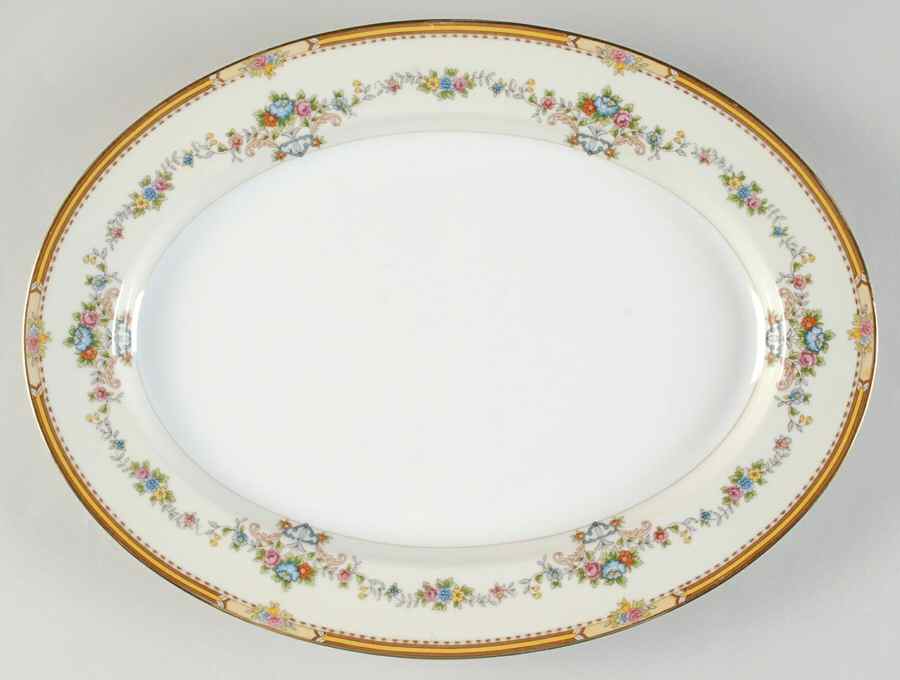 Norma 13" Oval Serving Platter by Noritake-1