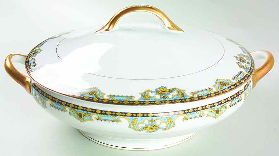 Normandie (Pat 68480) Round Covered Vegetable by Noritake-1