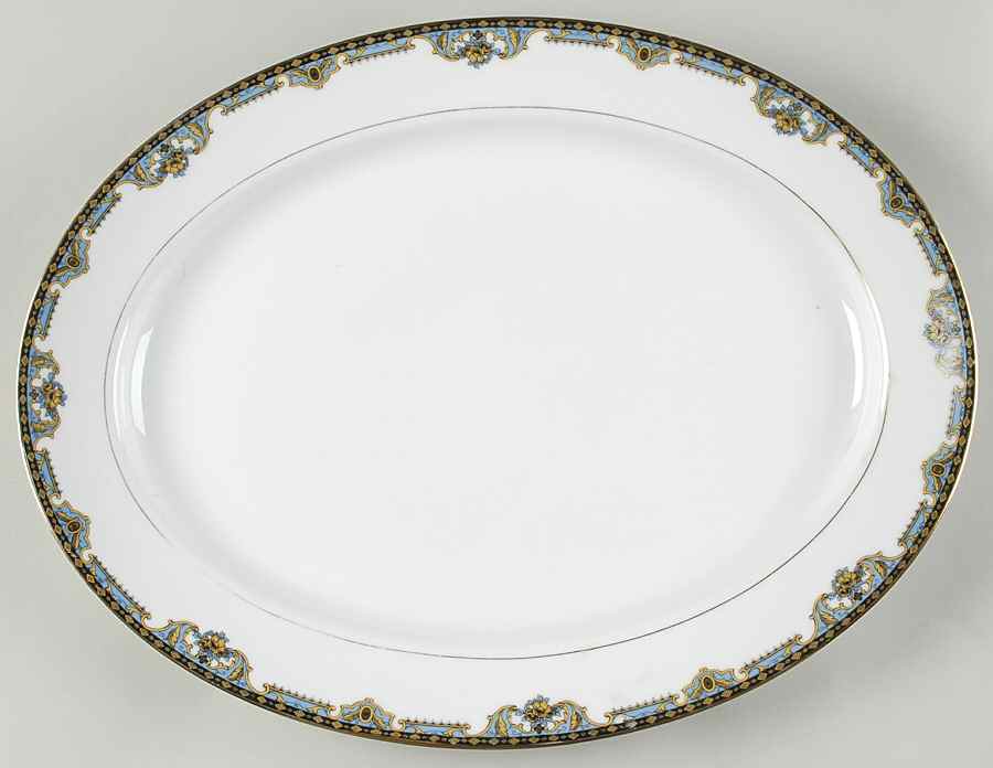 Normandie (Pat 68480) 16" Oval Serving Platter by Noritake-1