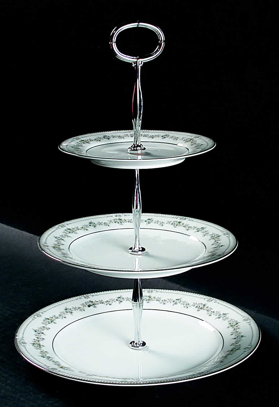 Norwood 13 7/8"-14 1/4" 3-Tiered Serving Tray(DP,SP,BB) HC by Noritake-1