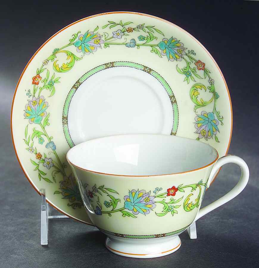 Norwich Footed Cup & Saucer Set by Noritake-1