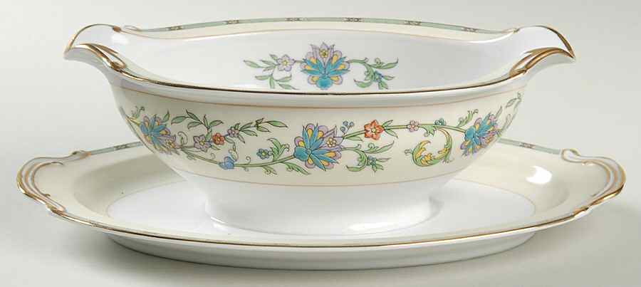 Norwich Gravy Boat with Attached Underplate by Noritake-1