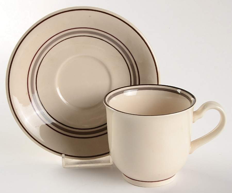 Nutmeg Footed Cup & Saucer Set by Noritake-1