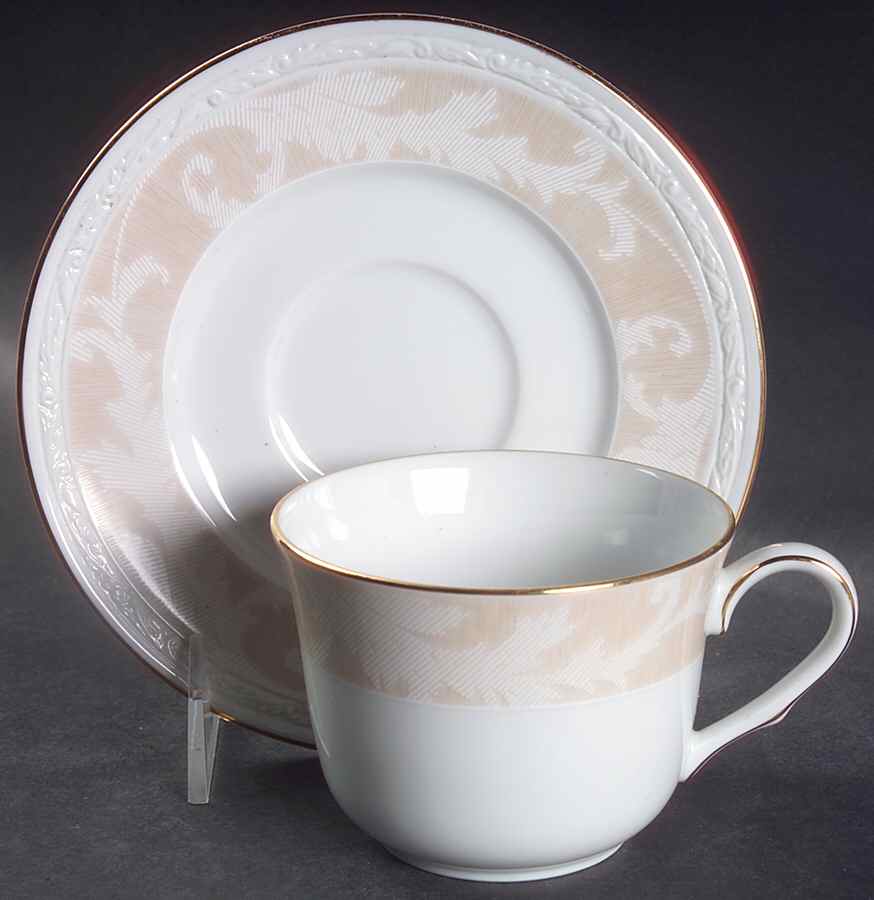 Oakleigh Flat Cup & Saucer Set by Noritake-1