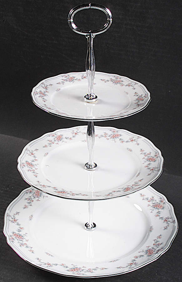 Oakmont 13 7/8"-14 1/4" 3-Tiered Serving Tray(DP,SP,BB) HC by Noritake-1