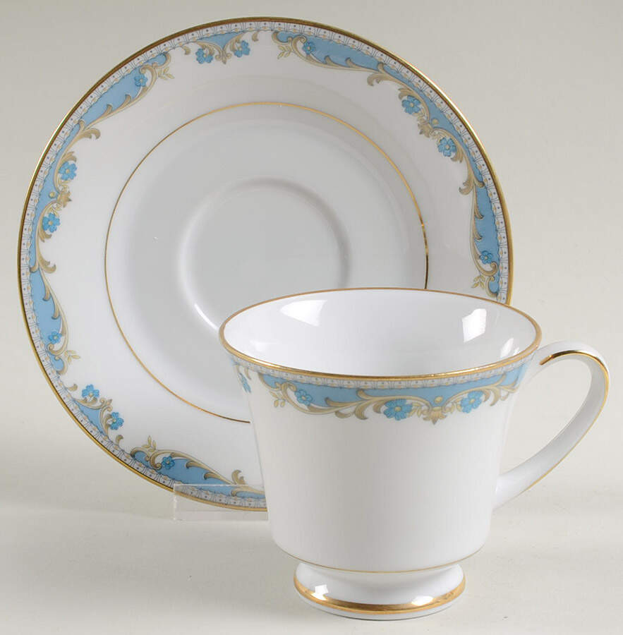 Oberlin Footed Cup & Saucer Set by Noritake-1