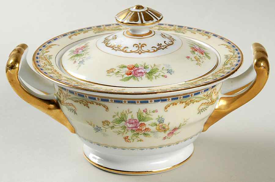 Oberon Sugar Bowl & Lid by Noritake-1
