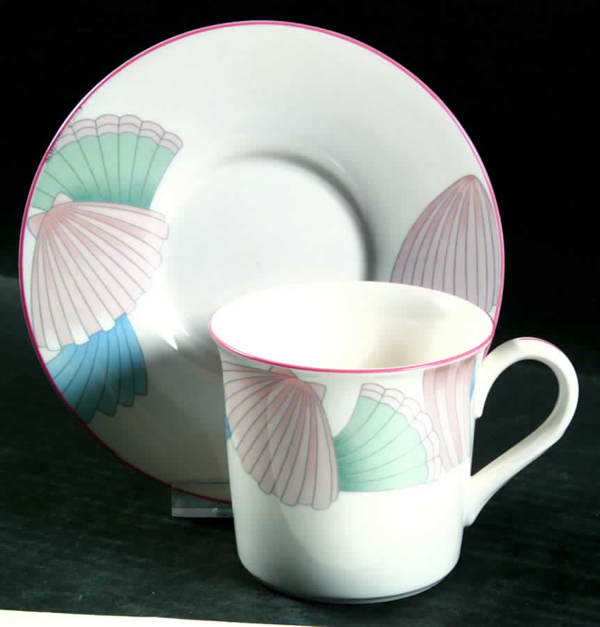 Ocean Melody Flat Cup & Saucer Set by Noritake-1