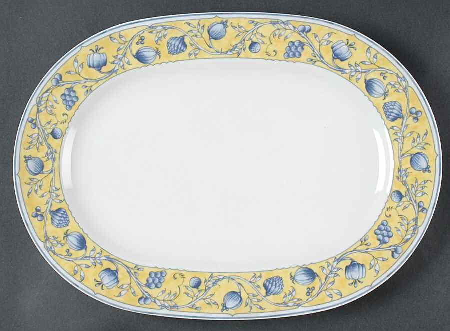 October Light 14" Oval Serving Platter by Noritake-1