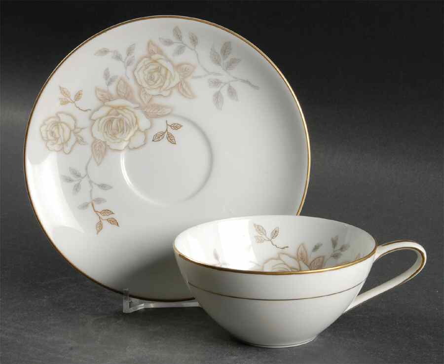 Odette Flat Cup & Saucer Set by Noritake-1