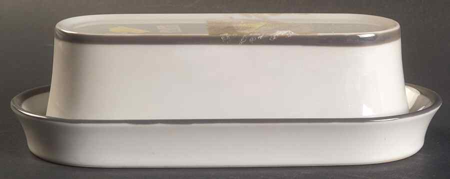 Odin Grey 1/4 Lb Covered Butter by Noritake-1