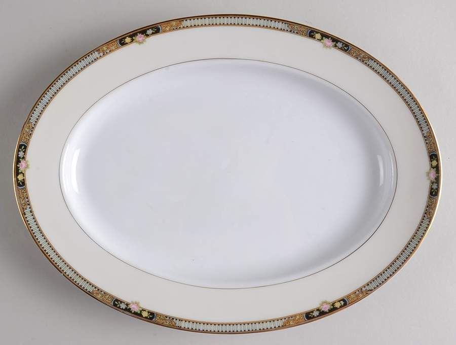 Olanta 11" Oval Serving Platter by Noritake-1