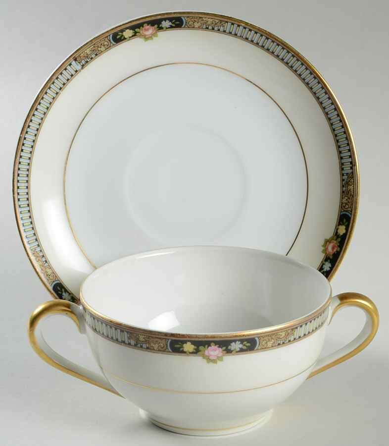 Olanta Flat Bouillon Cup & Saucer by Noritake-1