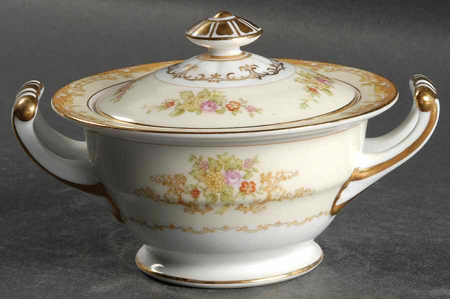 Olivia Sugar Bowl & Lid by Noritake-1