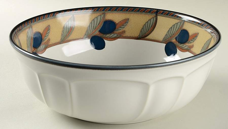 Olive Wreath 9" Round Vegetable Bowl by Noritake-1