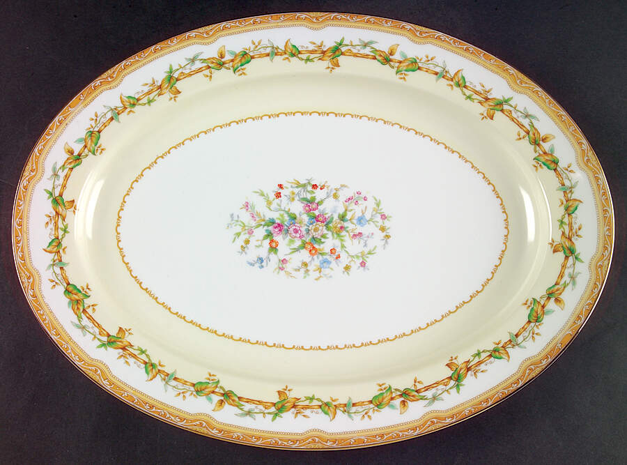 Olympia 16" Oval Serving Platter by Noritake-1