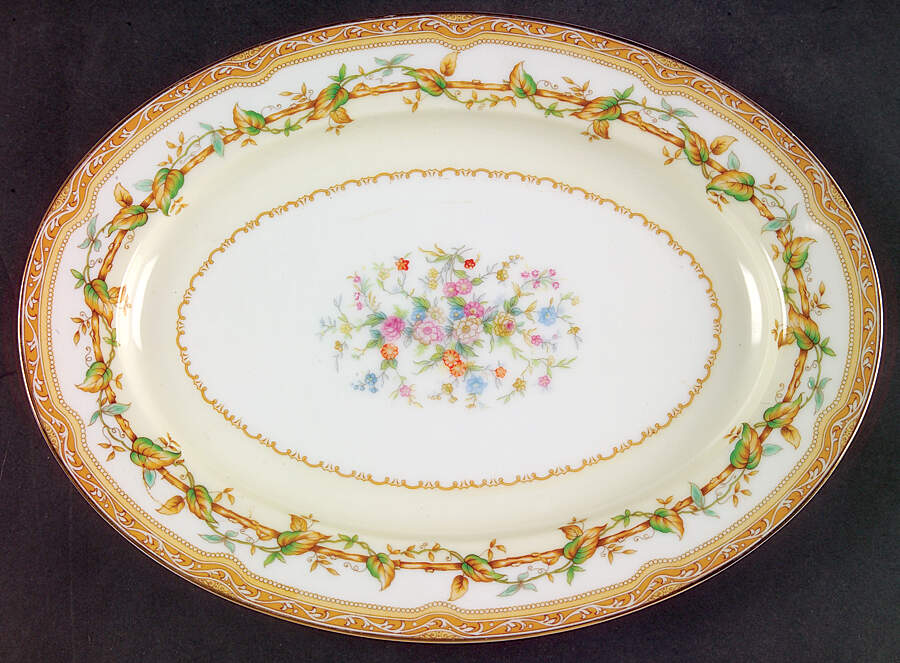 Olympia 11" Oval Serving Platter by Noritake-1