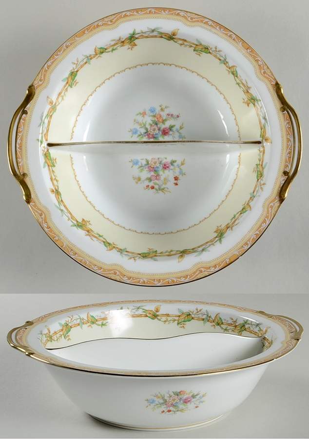 Olympia Round Divided Vegetable Bowl by Noritake-1