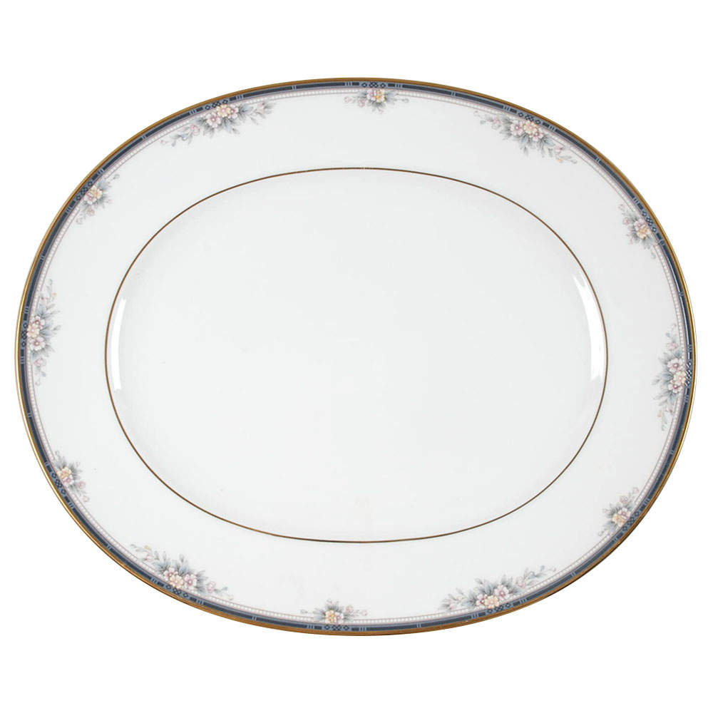 Ontario 13" Oval Serving Platter by Noritake-1