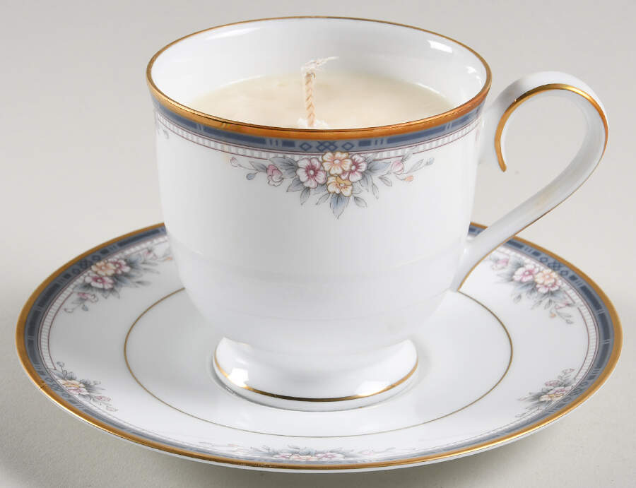 Ontario Scented Cup & Saucer Candle-Vanilla  HC by Noritake-1